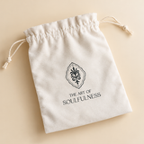 golden wildlife oracle drawstring pouch