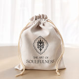 golden wildlife oracle drawstring pouch